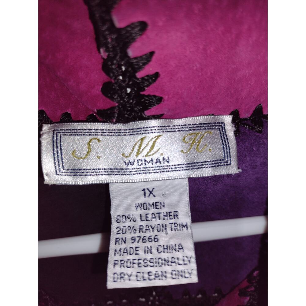 Smh Women's Leather Jacket Size 1x View 2